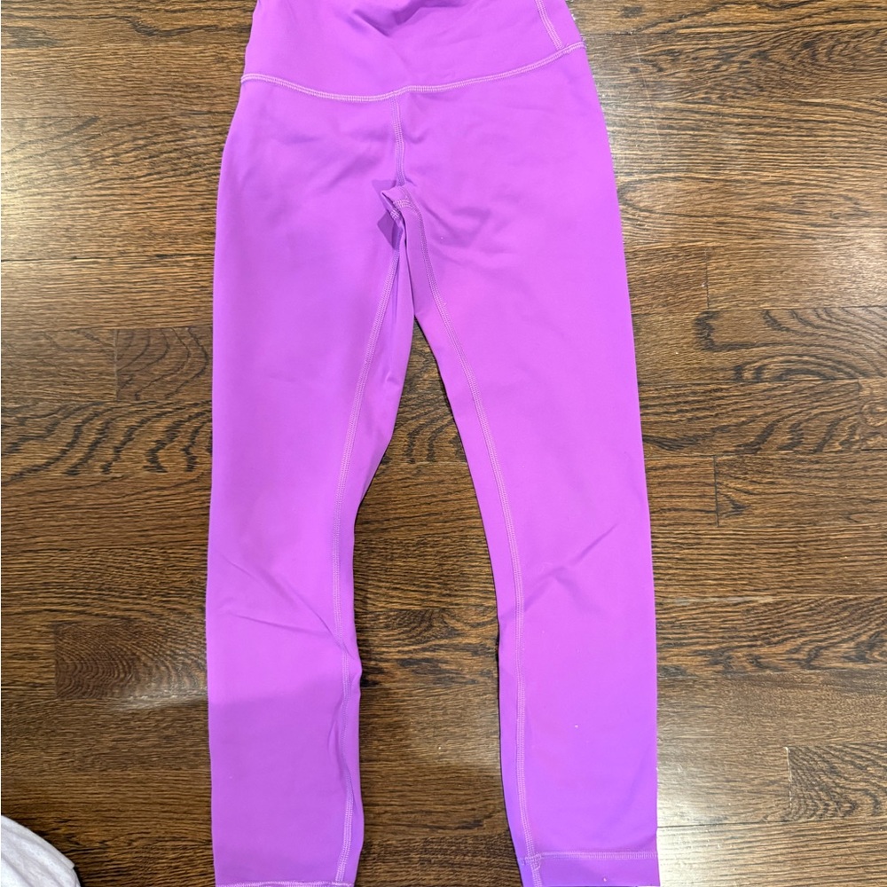 Lululemon Purple Leggings High Waist Stretch